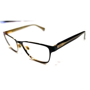 Dolce & Gabbana DG1273 1268 Small Black Gold Square Eyeglasses 53-16 140 FTS